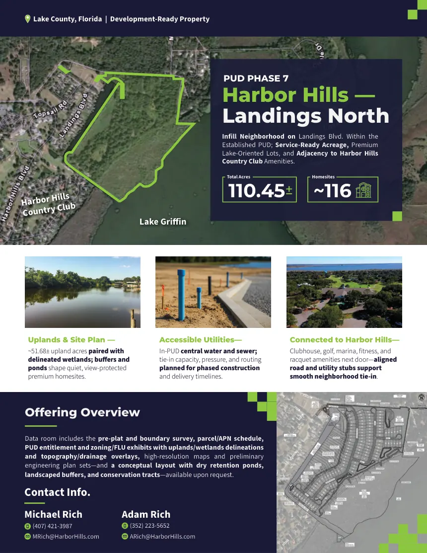 Harbor Hills — Property One-Sheet — first page preview