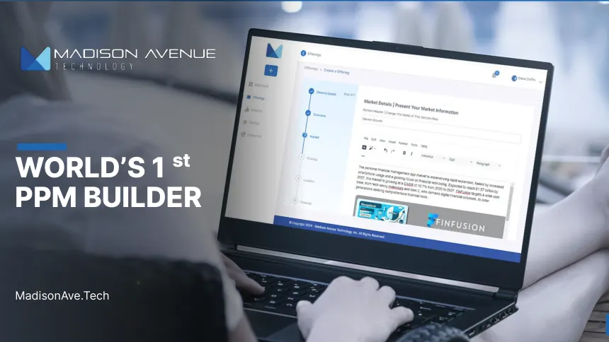 Madison Ave — Investor Presentation — first page preview