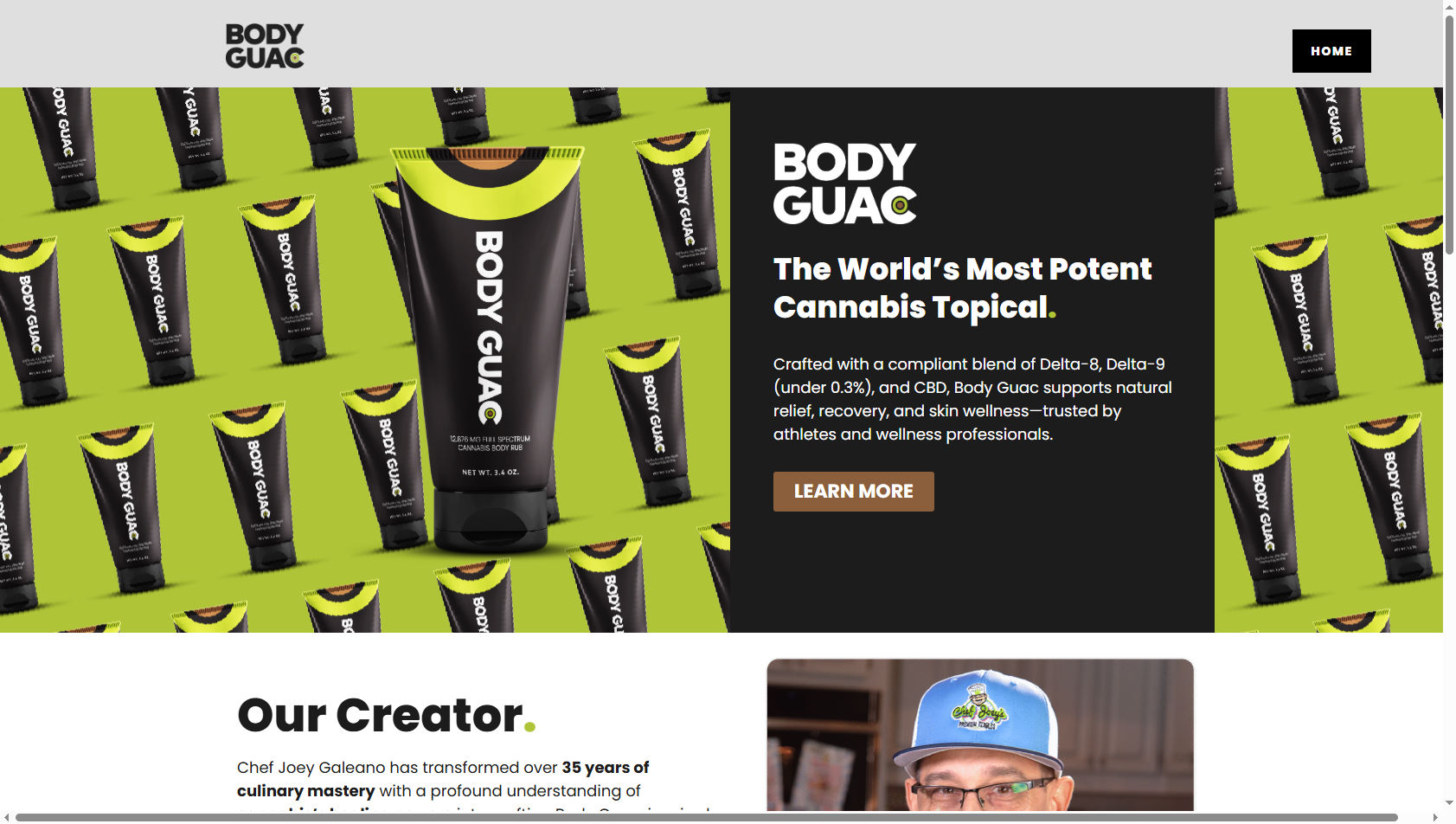 Body Guac website