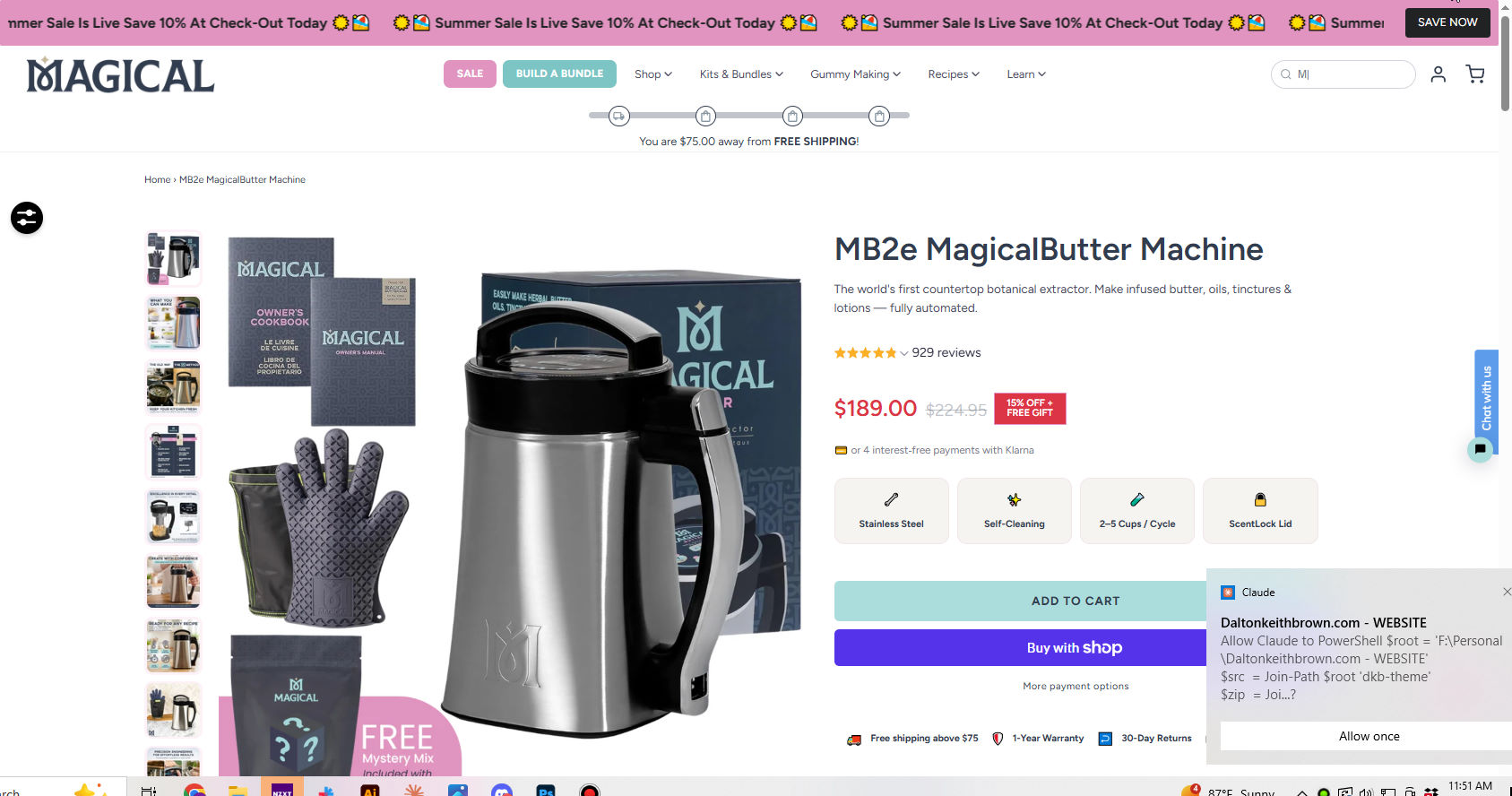 MagicalButter website